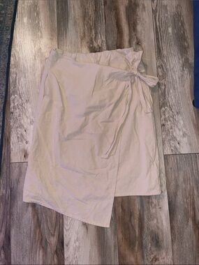 Wrap Front Cream Women's Skirt